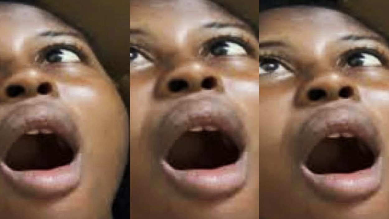 Salesgirl with customer video