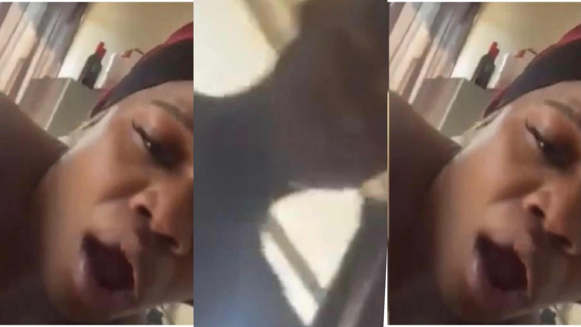 The young boy is busy with big mama