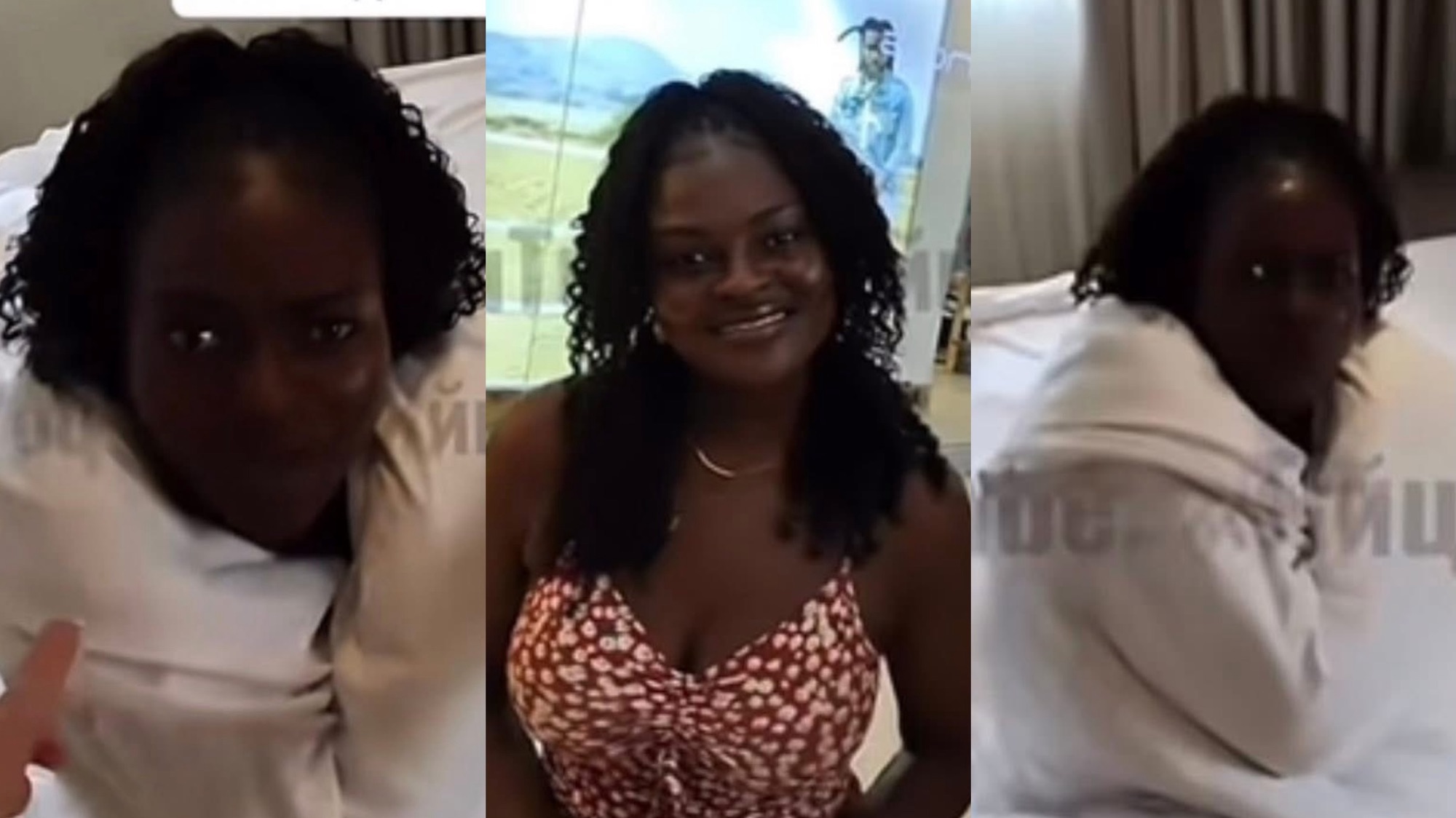 A new video of the Russian man with a lady she met at the airport