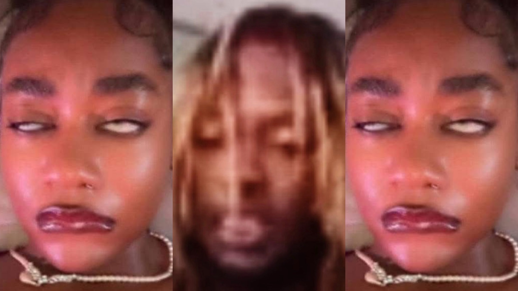 The look on her eyes says it all, the Rasta man really worked in this video