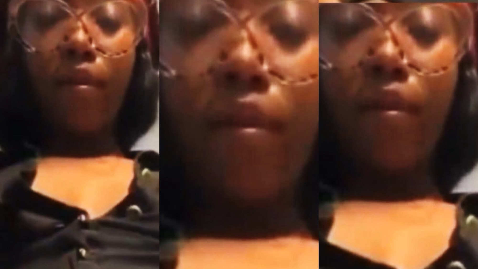 She couldn’t take off her glasses, the man didn’t give her any chance at all