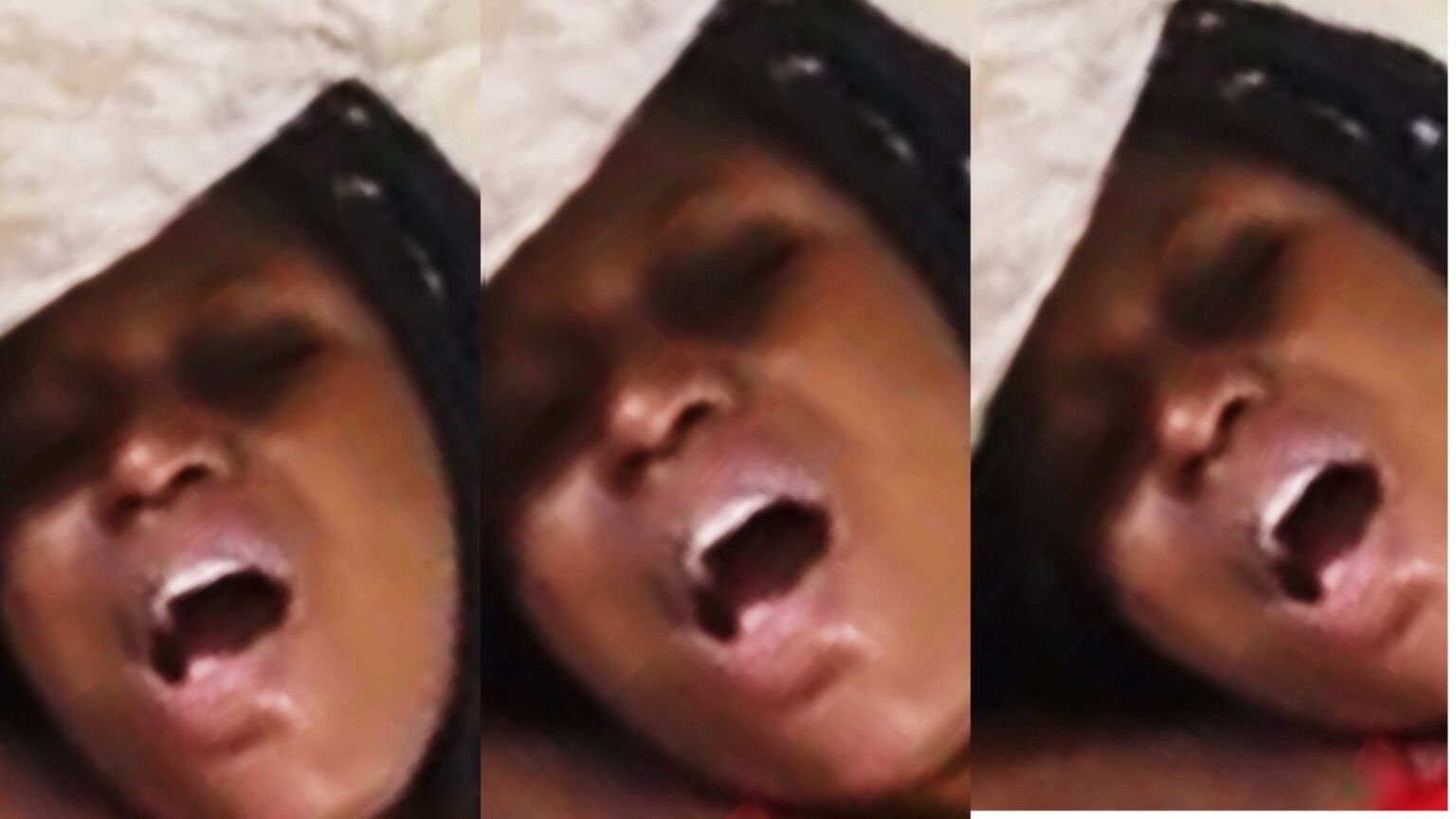 The size caught her by surprise and she started screaming